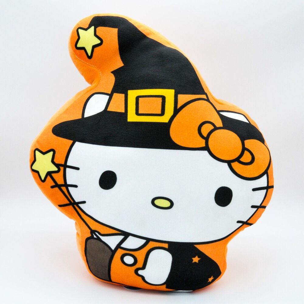Hello Kitty Halloween Plush Pillow, New, Cute Sanrio Collectible, Spooky Decor